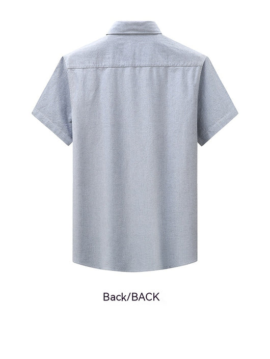 Camisa Oxford Casual a Rayas con Contraste de Colores para Hombre - Image 34