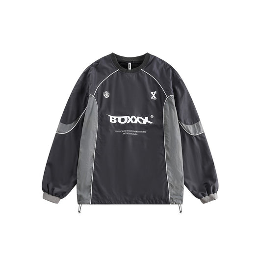 Sudadera Suelta Estilo College Retro Cuello Redondo - Image 32