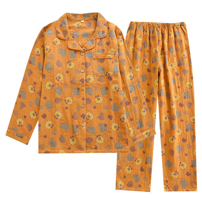 Pijama Suit Jacquard con Solapa - Corte Holgado y Elegante - Image 40