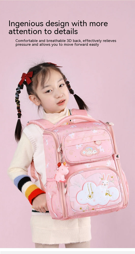 Mochila Escolar Tridimensional Estilo Occidental Ligera para Primaria - Image 10