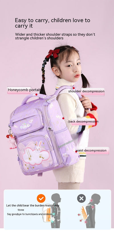Mochila Escolar Tridimensional Estilo Occidental Ligera para Primaria - Image 11