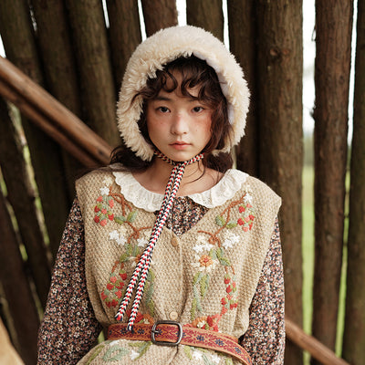 Gorro de Piel de Cordero Estilo Japonés Adorable - Image 9