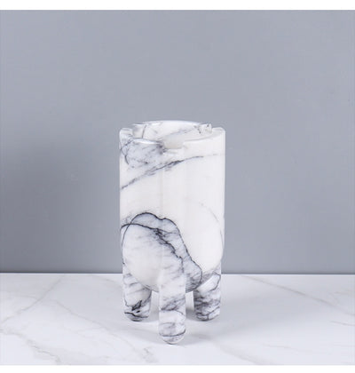 Jarrón Decorativo Hidropónico de Mármol con Planta Verde - Image 31