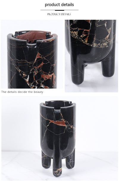 Jarrón Decorativo Hidropónico de Mármol con Planta Verde - Image 39