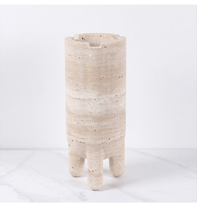 Jarrón Decorativo Hidropónico de Mármol con Planta Verde - Image 43