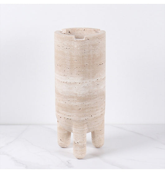 Jarrón Decorativo Hidropónico de Mármol con Planta Verde - Image 43