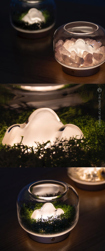 Lámpara Aromática de Cristal Four Seasons - Luz Nocturna Decorativa de Montaña - Image 14