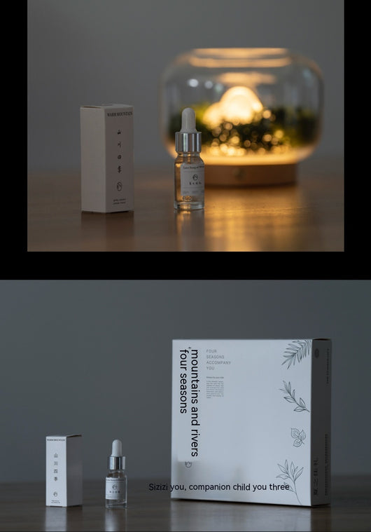 Lámpara Aromática de Cristal Four Seasons - Luz Nocturna Decorativa de Montaña - Image 18