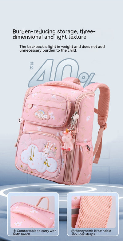Mochila Escolar Tridimensional Estilo Occidental Ligera para Primaria - Image 27