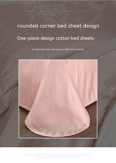 Juego de Cama Jacquard Seda Tencel de Cuatro Piezas - Image 27