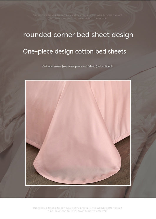 Juego de Cama Jacquard Seda Tencel de Cuatro Piezas - Image 27