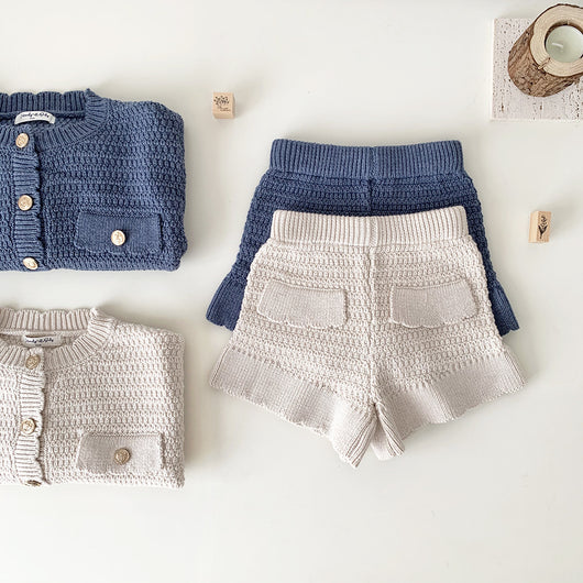 Conjunto de Punto Cuello Redondo con Shorts - Image 37