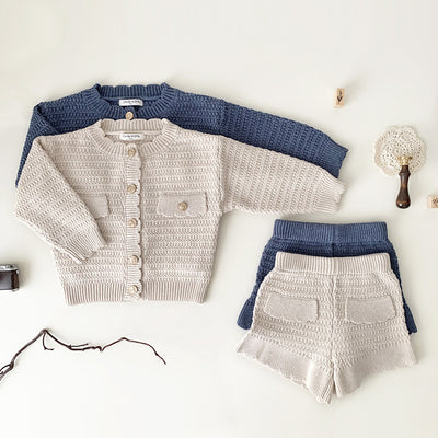 Conjunto de Punto Cuello Redondo con Shorts - Image 38