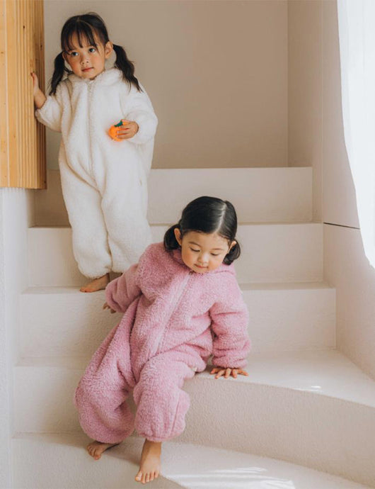 Pijama Enterizo Térmico para Bebé y Niño Pequeño con Orejas de Conejo - Image 14