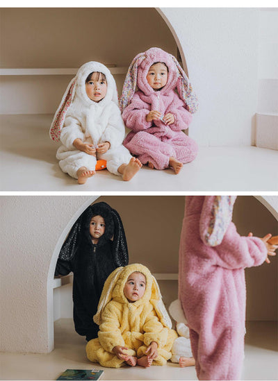 Pijama Enterizo Térmico para Bebé y Niño Pequeño con Orejas de Conejo - Image 22