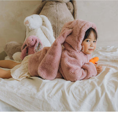 Pijama Enterizo Térmico para Bebé y Niño Pequeño con Orejas de Conejo - Image 24