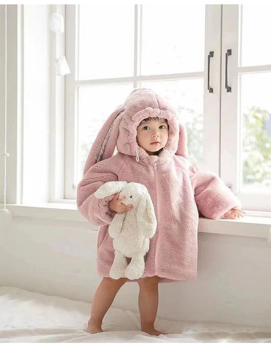 Pijama Enterizo Térmico para Bebé y Niño Pequeño con Orejas de Conejo - Image 25
