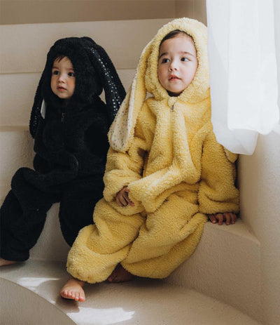Pijama Enterizo Térmico para Bebé y Niño Pequeño con Orejas de Conejo - Image 32