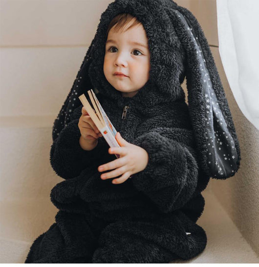Pijama Enterizo Térmico para Bebé y Niño Pequeño con Orejas de Conejo - Image 33