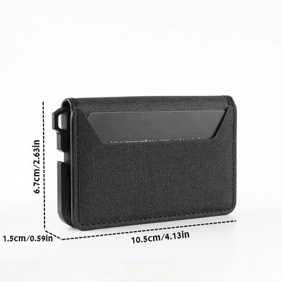 Billetera de Cuero Minimalista con Marco Metálico para Hombre - Image 13
