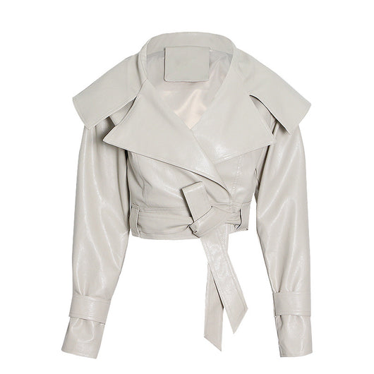 Chaqueta de Cuero PU Estilo Motociclista para Mujer - Image 11