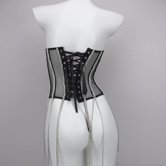 Faja Moldeadora de Cadena Negra en Poliéster para Mujer - Image 11