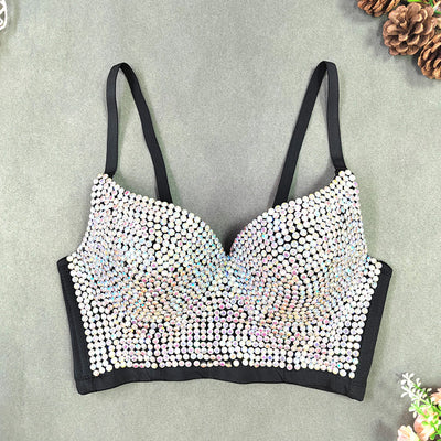 Chaleco Sexy Escote en V Diamantes Europeo Americano - Image 25