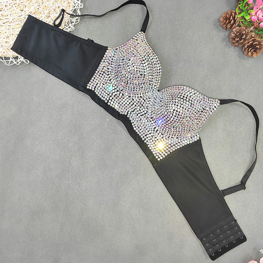 Chaleco Sexy Escote en V Diamantes Europeo Americano - Image 28
