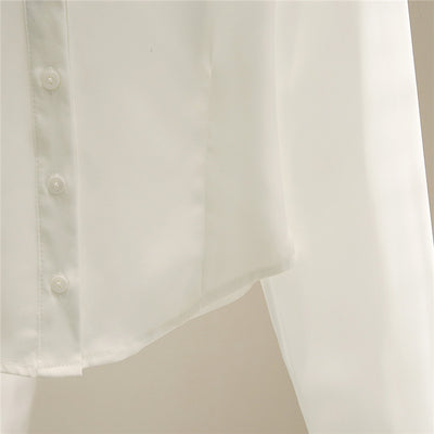 Cardigan Blanco Corto con Strass y Mangas Largas - Image 9