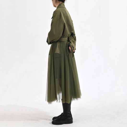 Chaqueta Cortavientos Verde con Malla Coreana para Mujer - Image 40