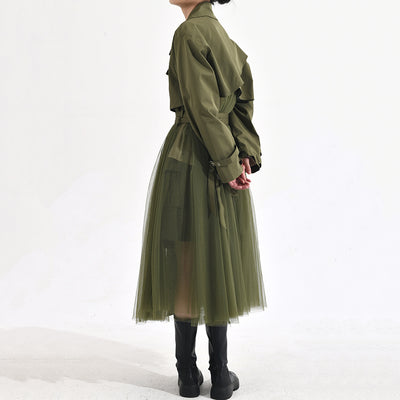 Chaqueta Cortavientos Verde con Malla Coreana para Mujer - Image 44