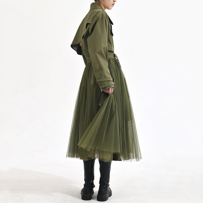 Chaqueta Cortavientos Verde con Malla Coreana para Mujer - Image 54