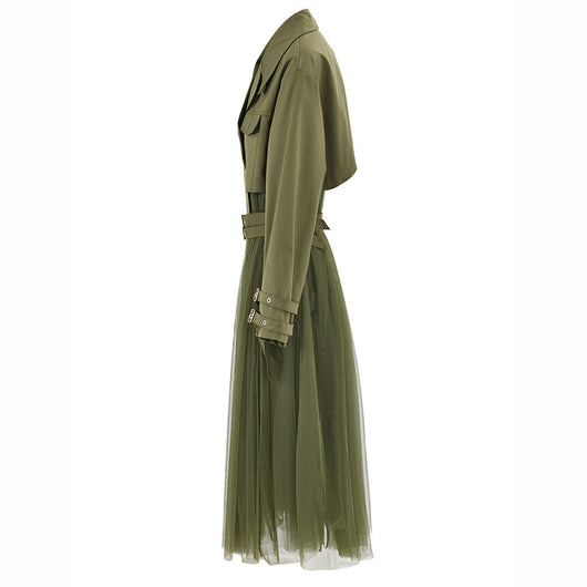 Chaqueta Cortavientos Verde con Malla Coreana para Mujer - Image 58