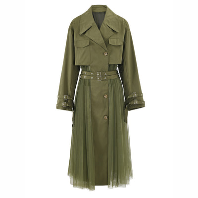 Chaqueta Cortavientos Verde con Malla Coreana para Mujer - Image 64