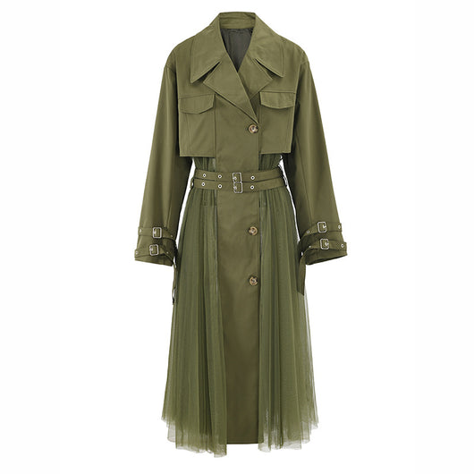 Chaqueta Cortavientos Verde con Malla Coreana para Mujer - Image 64