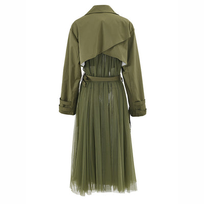 Chaqueta Cortavientos Verde con Malla Coreana para Mujer - Image 65