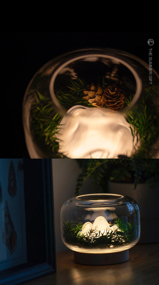 Lámpara Aromática de Cristal Four Seasons - Luz Nocturna Decorativa de Montaña - Image 21