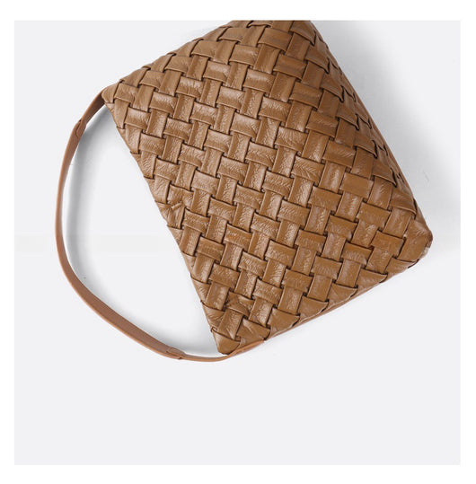 Bolso de Cuero Plisado con Gran Capacidad - Bolsa de Hombro Portátil y Elegante - Image 29