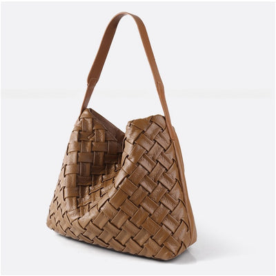 Bolso de Cuero Plisado con Gran Capacidad - Bolsa de Hombro Portátil y Elegante - Image 32