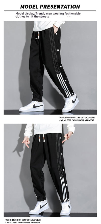Pantalones Deportivos Holgados con Tobillera para Hombre - Estilo Otoño - Image 11