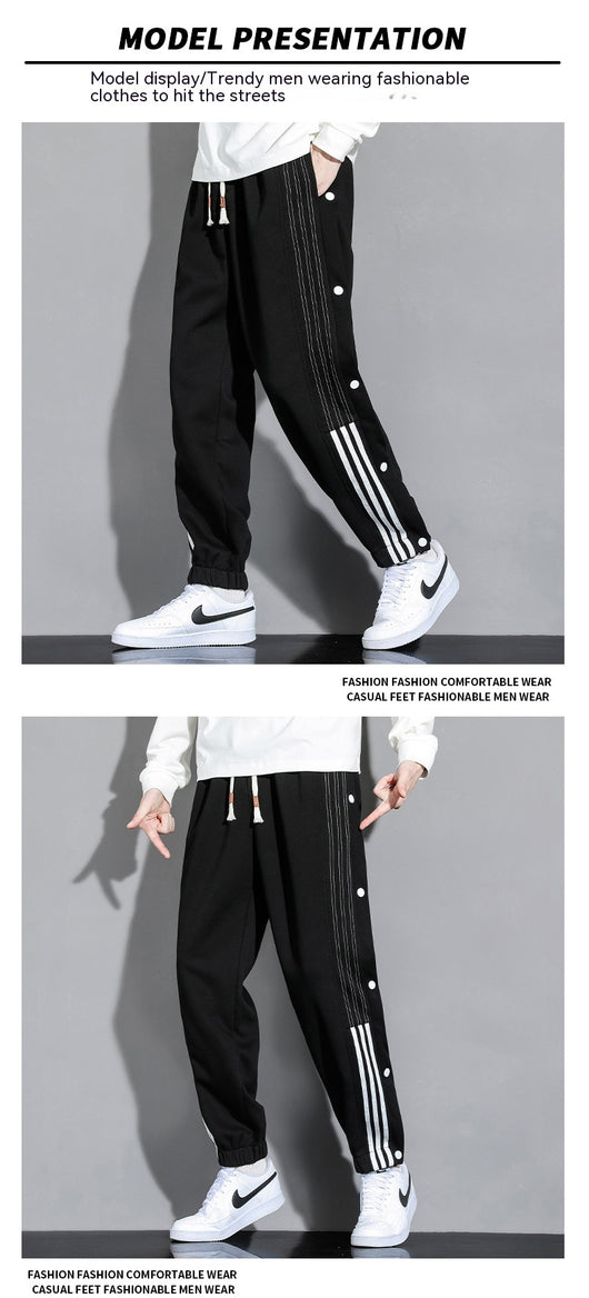 Pantalones Deportivos Holgados con Tobillera para Hombre - Estilo Otoño - Image 11