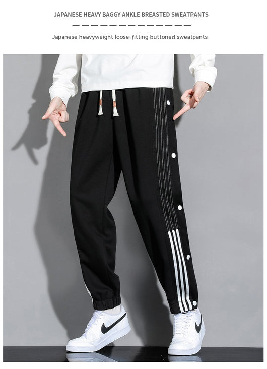 Pantalones Deportivos Holgados con Tobillera para Hombre - Estilo Otoño - Image 15