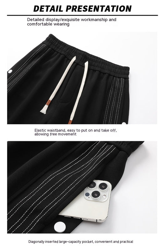 Pantalones Deportivos Holgados con Tobillera para Hombre - Estilo Otoño - Image 17