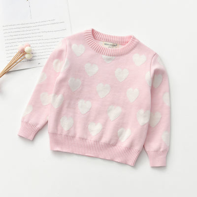 Suéter Infantil Cuello Redondo Manga Larga con Corazón - Image 25