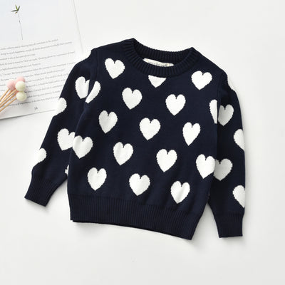 Suéter Infantil Cuello Redondo Manga Larga con Corazón - Image 29