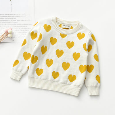 Suéter Infantil Cuello Redondo Manga Larga con Corazón - Image 30