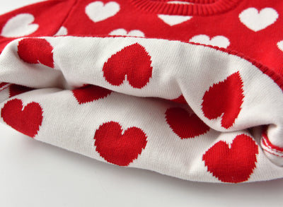 Suéter Infantil Cuello Redondo Manga Larga con Corazón - Image 31