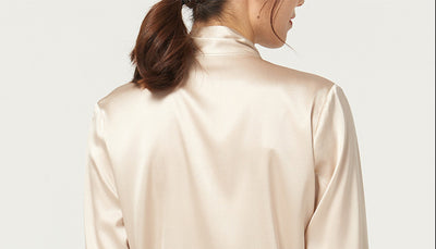 Blusa de Seda Manga Larga para Mujer - Image 18