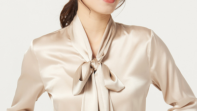 Blusa de Seda Manga Larga para Mujer - Image 20