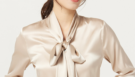 Blusa de Seda Manga Larga para Mujer - Image 20